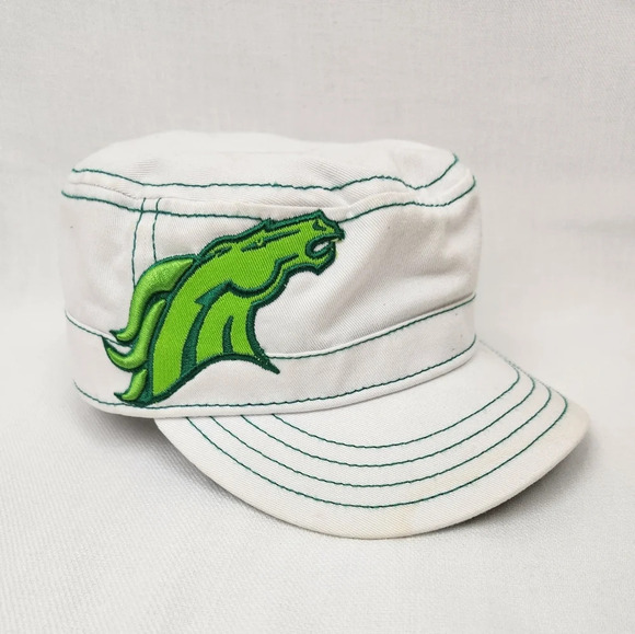 New Era × Denver Broncos Green Shamrock Military Style Button Hat. - Picture 1 of 8